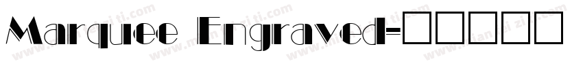 Marquee Engraved字体转换